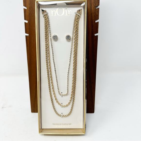 nOir Jewelry Jewelry - NOIR JEWELRY Necklace/Earring Set NWT